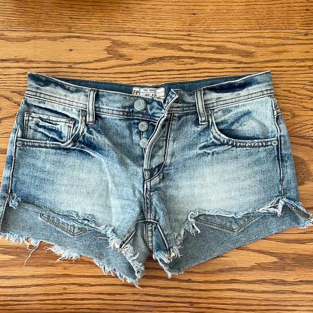 Free People denim shorts